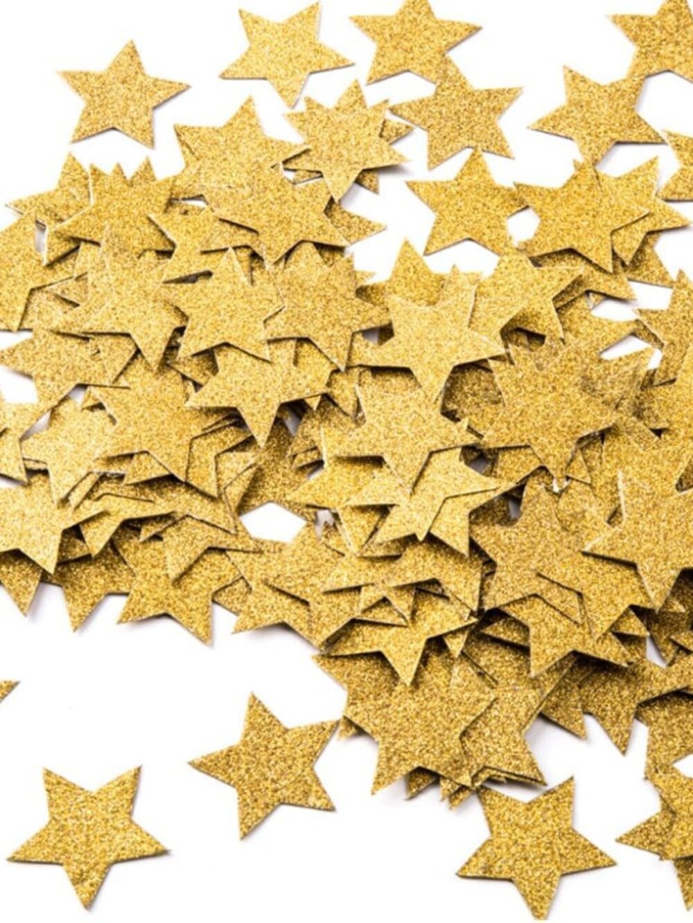 Gold Glitter Stars Confetti Party Table Decoration, 1.2'', 200pc